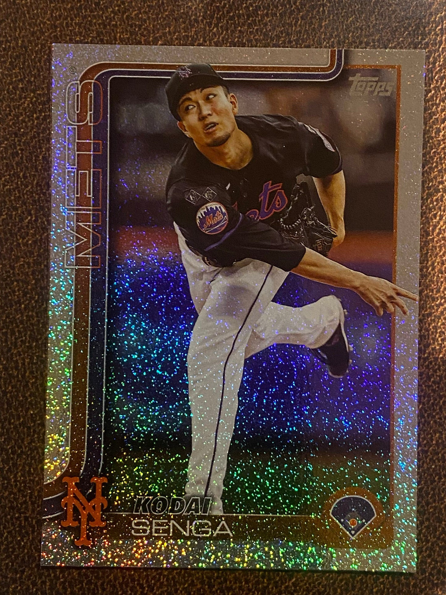 Kodai Senga - 2025 Topps Series 2 - Sandglitter - Mets