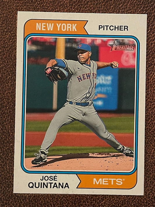 José Quintana - 2023 Topps Heritage - Short Print - Mets