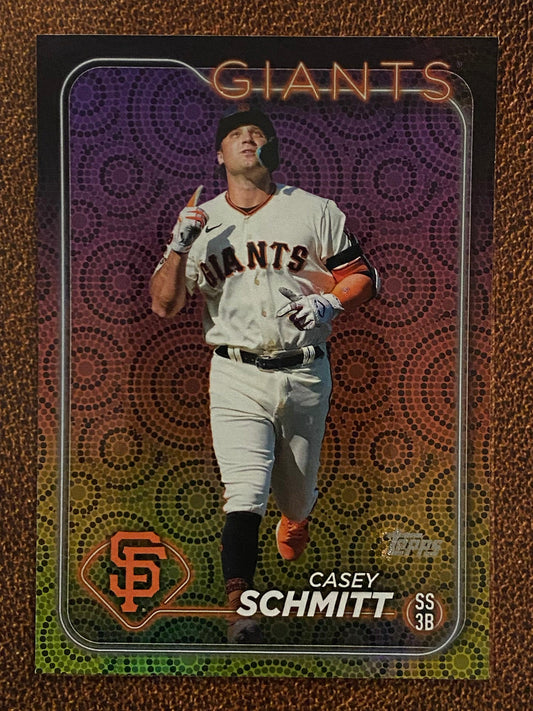 Casey Schmitt - 2024 Topps Series 2 - Holiday Parallel - Giants
