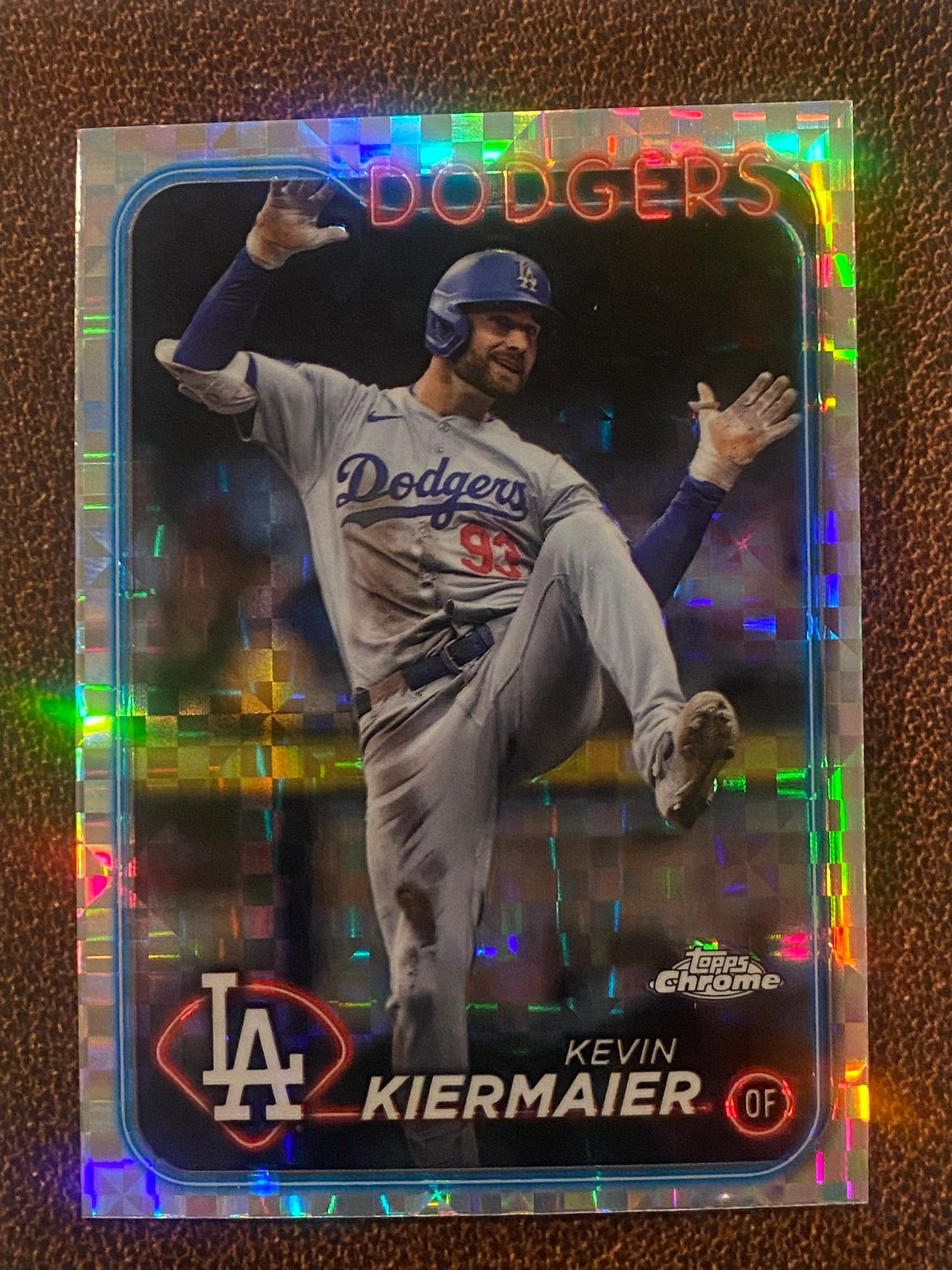 Kevin Kiermaier - 2024 Topps Chrome Update - XFractor - Dodgers