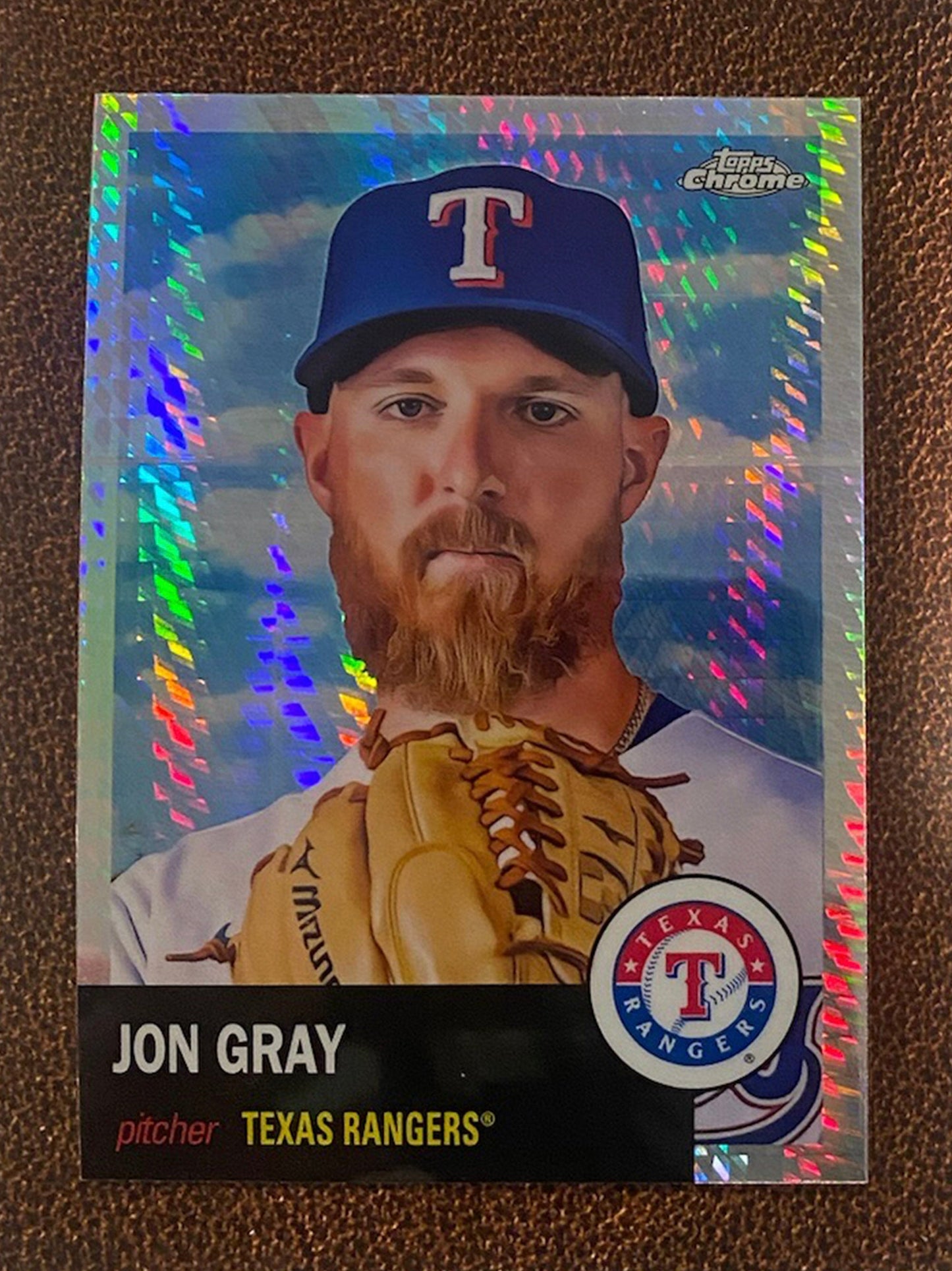 Jon Gray - 2022 Topps Chrome Platinum Anniversary - Prism Refractor - Rangers