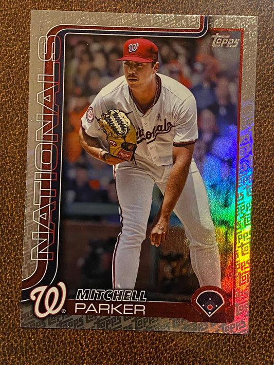 Mitchell Parker - 2025 Topps Series 2 - Fanatics Exclusive Topps Foil Border - Nationals