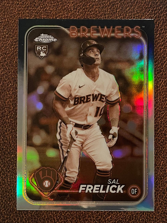 Sal Frelick - 2024 Topps Chrome - Sepia Refractor - Brewers