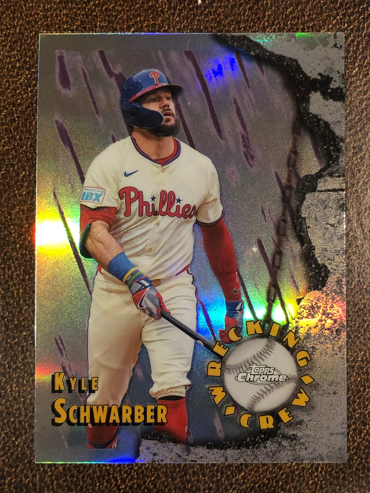 Kyle Schwarber - 2026 Topps Chrome - Wrecking Crew Insert - Phillies