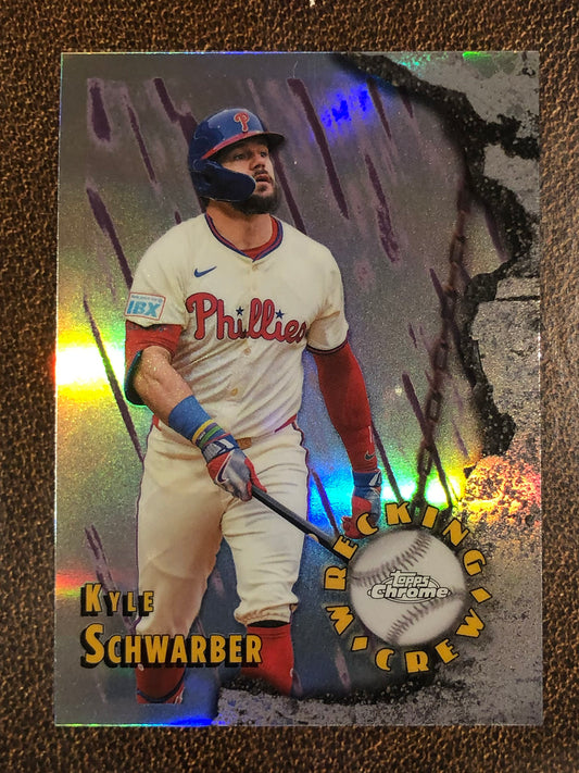 Kyle Schwarber - 2026 Topps Chrome - Wrecking Crew Insert - Phillies