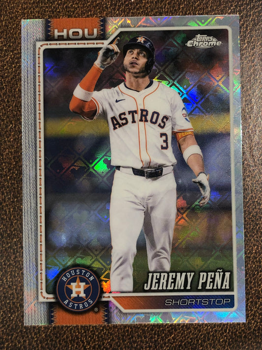 Jeremy Pena - 2026 Topps Chrome Logofractor - Base Logofractor - Astros