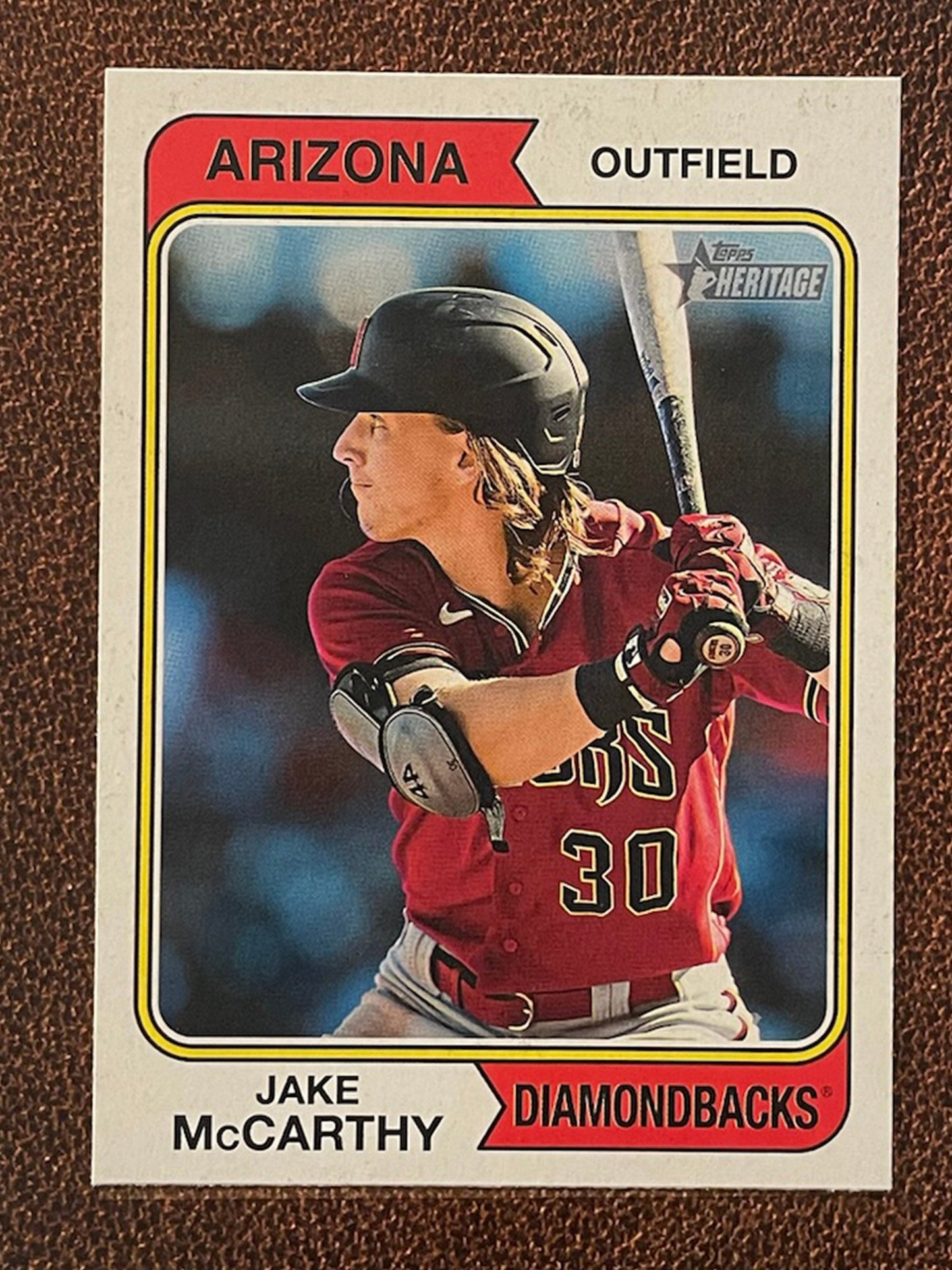 Jake McCarthy - 2023 Topps Heritage - Short Print - Diamondbacks