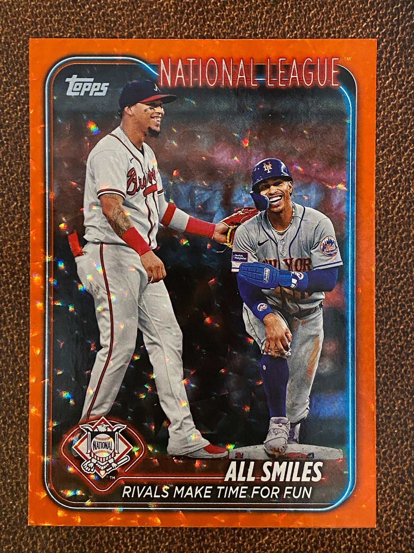 Francisco Lindor / Orlando Arcia - 2024 Topps Update - Orange Foil /299 - Braves