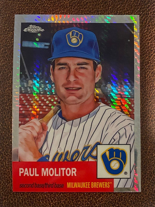 Paul Molitor - 2022 Topps Chrome Platinum Anniversary - Prism Refractor - Brewers