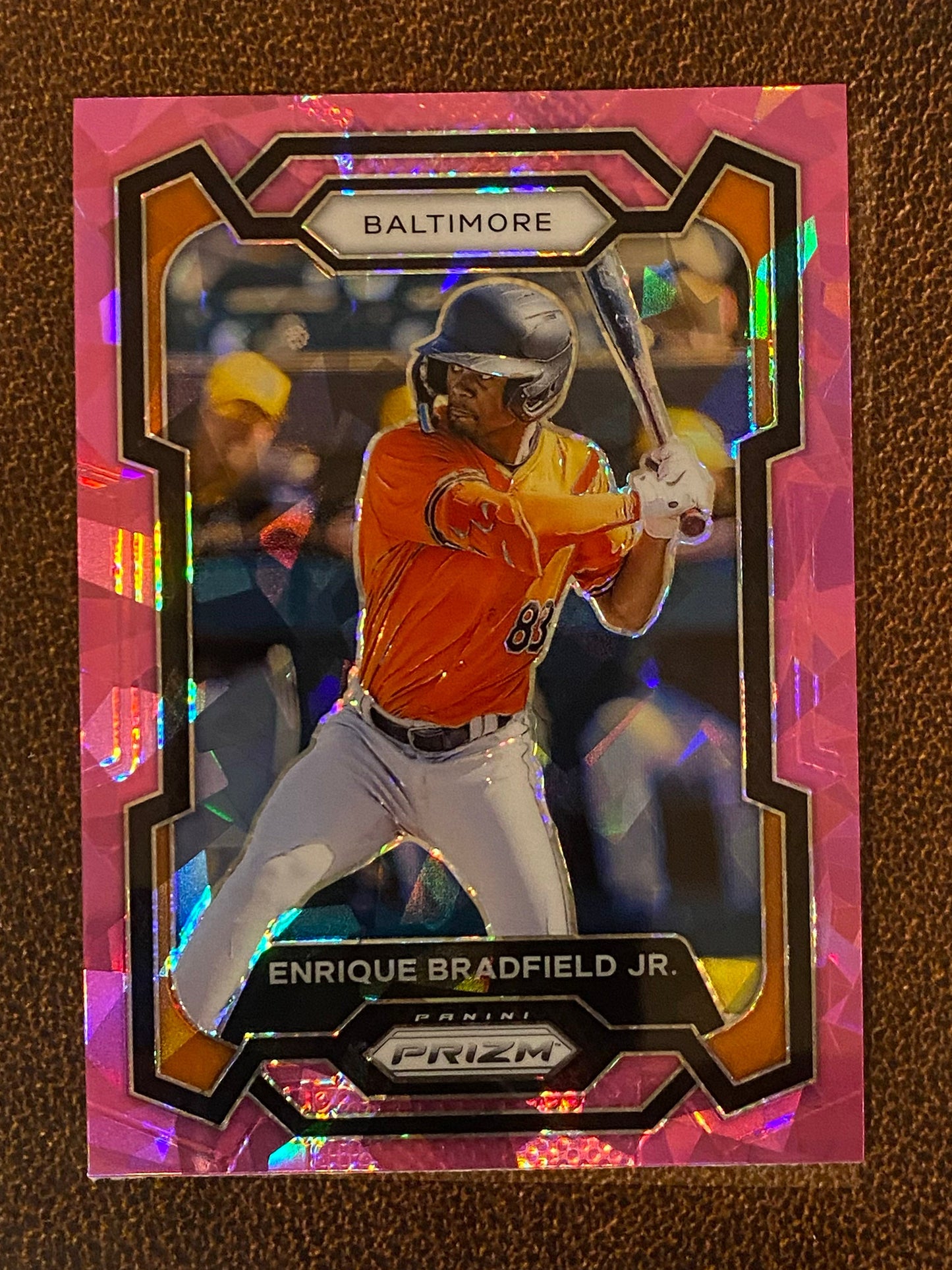 Enrique Bradfield Jr. - 2024 Panini Prizm - Pink Ice Mega - Orioles
