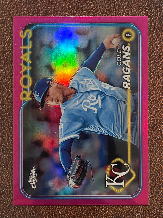 Cole Ragans - 2024 Topps Chrome - Pink Refractor - Royals