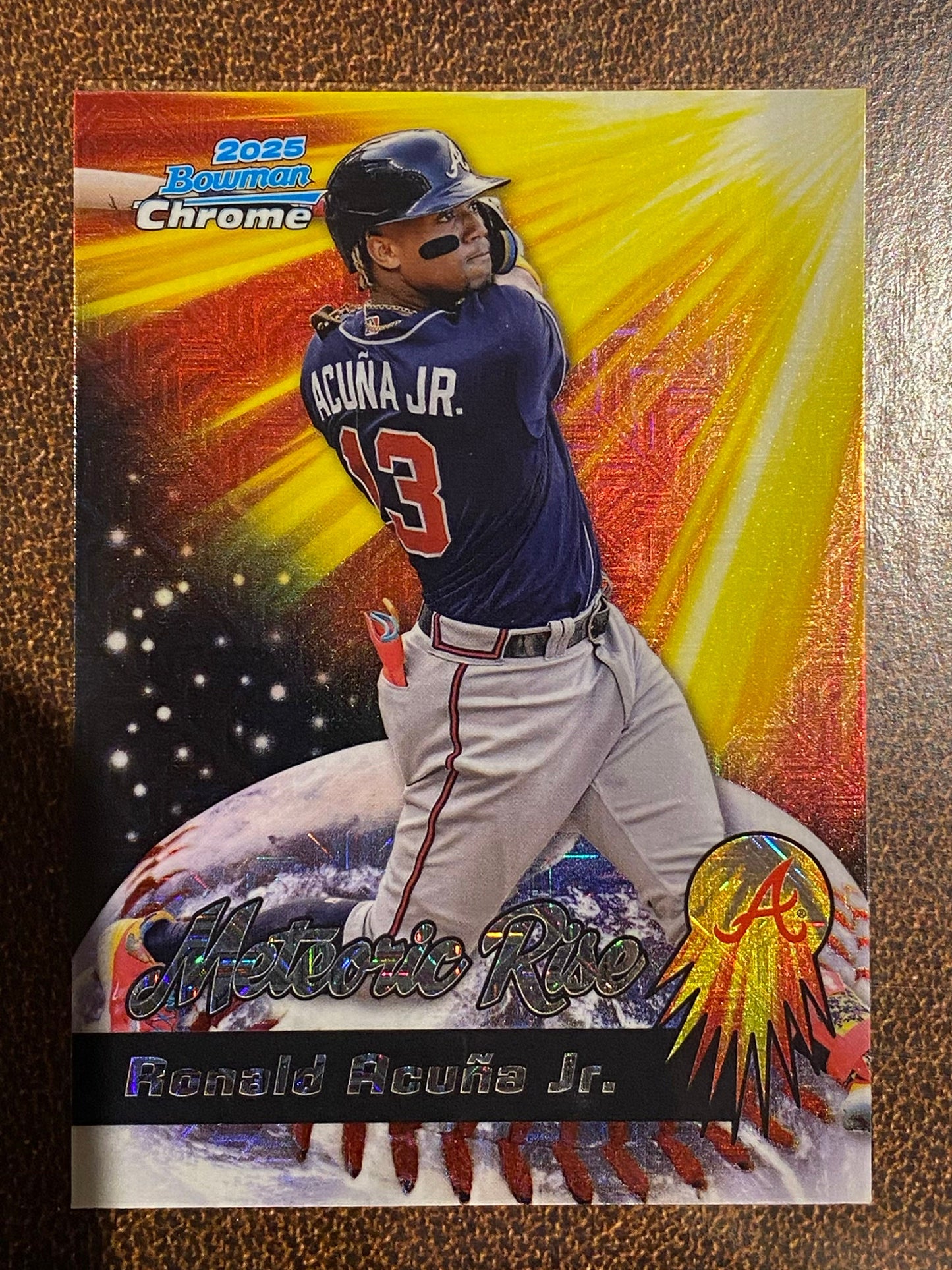 Ronald Acuna Jr. - 2025 Bowman Chrome - Meteoric Rise Mojo - Braves