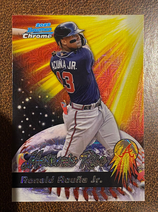 Ronald Acuna Jr. - 2025 Bowman Chrome - Meteoric Rise Mojo - Braves