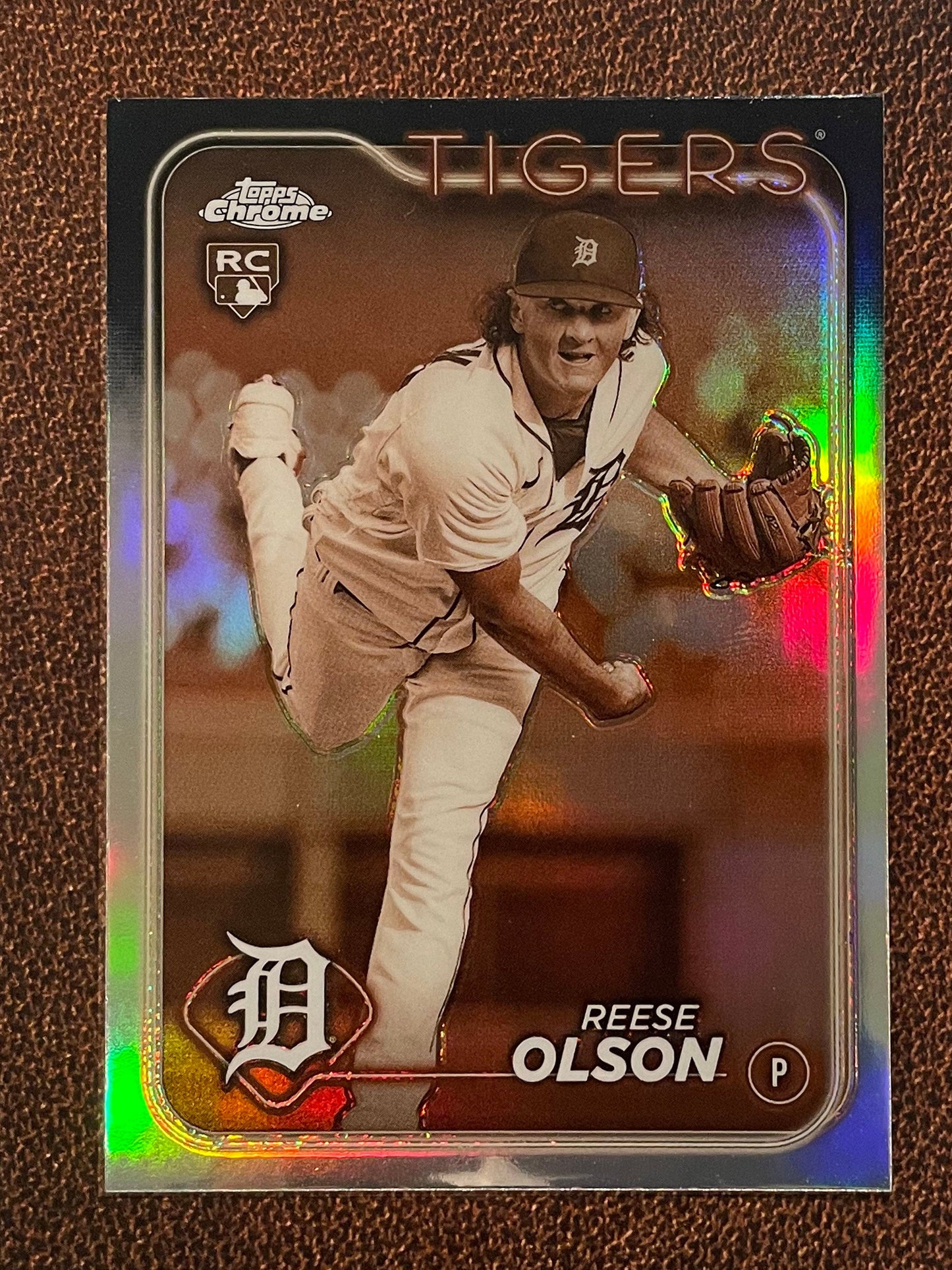 Reese Olson - 2024 Topps Chrome - Sepia Refractor - Tigers