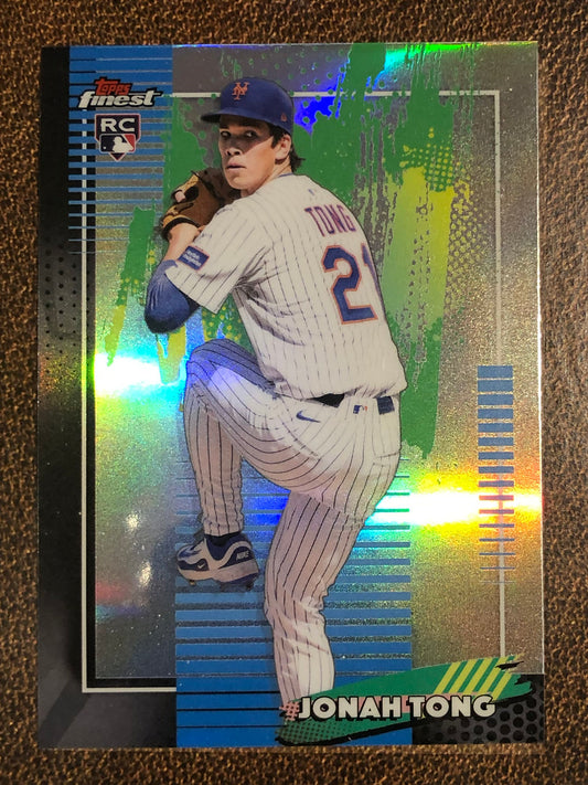 Jonah Tong - 2026 Topps Finest - Common Refractor - Mets