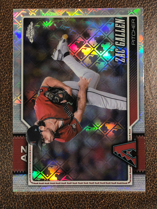 Zac Gallen - 2026 Topps Chrome Logofractor - Base Logofractor - Diamondbacks