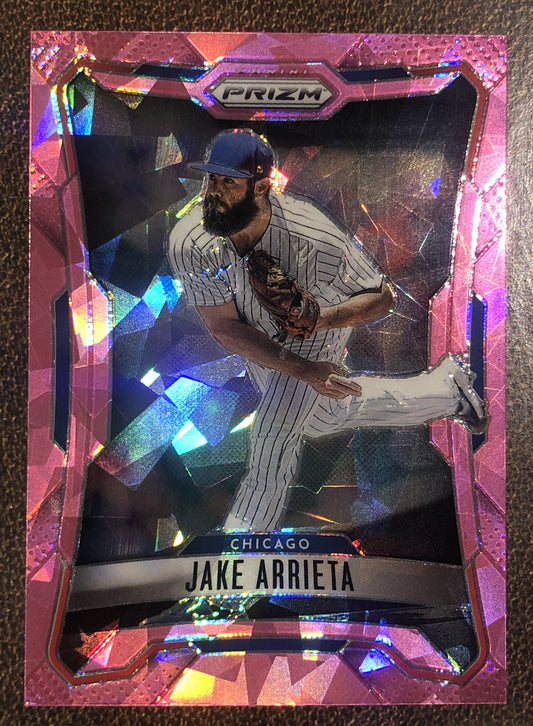 Jake Arrieta - 2026 Panini Prizm - Pink Ice - Cubs