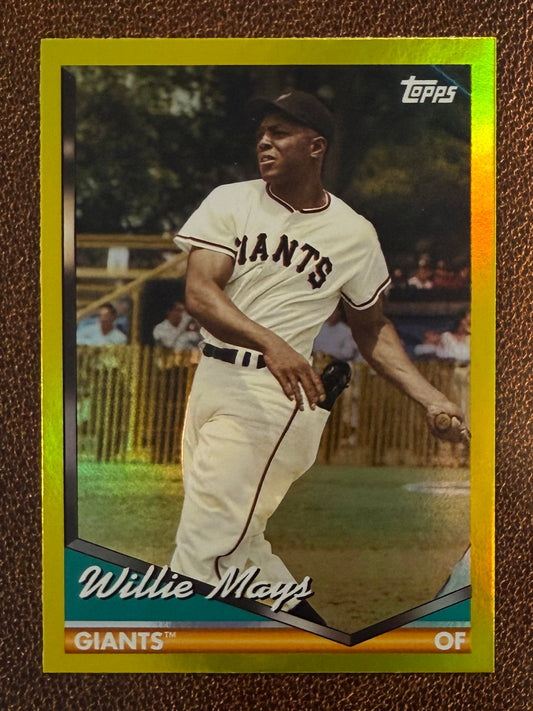 Willie Mays - 2024 Topps Archives - Yellow Foil - Giants