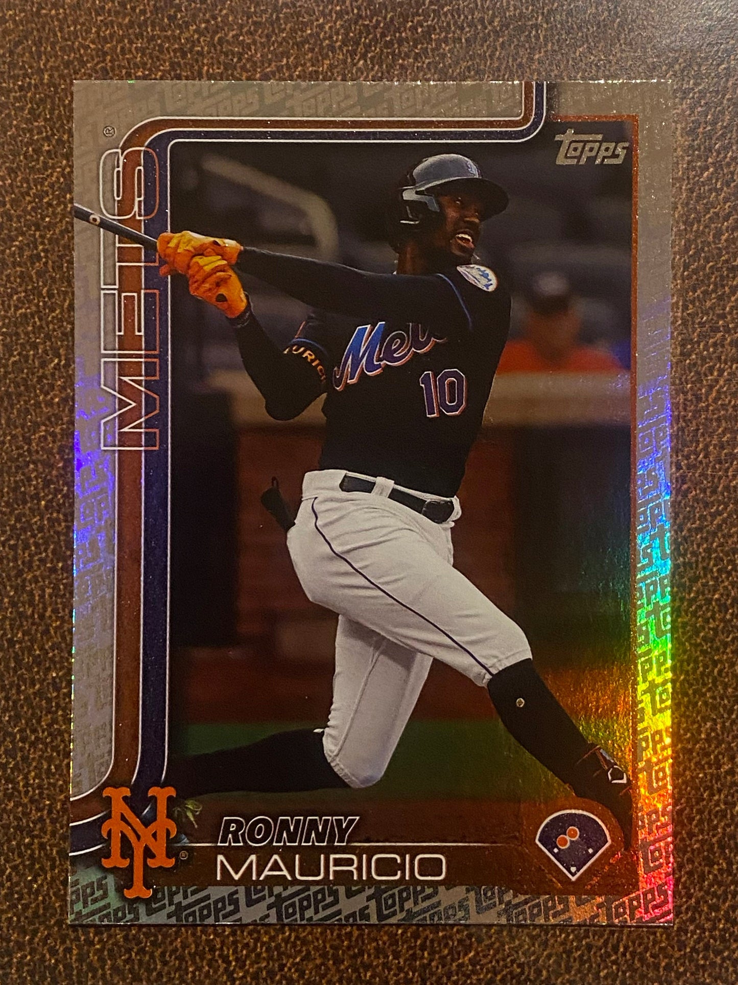Ronny Mauricio - 2025 Topps Series 2 - Fanatics Exclusive Topps Foil Border - Mets