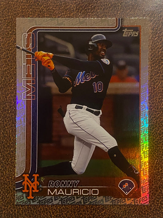 Ronny Mauricio - 2025 Topps Series 2 - Fanatics Exclusive Topps Foil Border - Mets