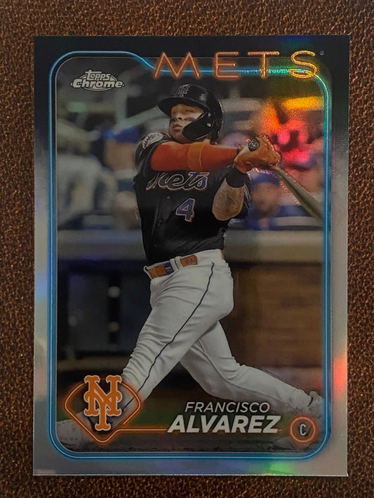 Francisco Alvarez - 2024 Topps Chrome - Refractor - Mets