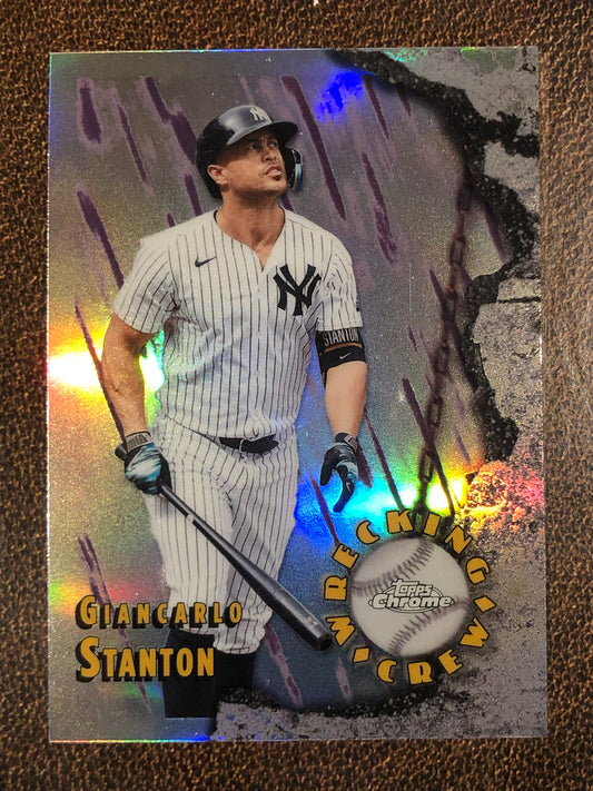 Giancarlo Stanton - 2026 Topps Chrome - Wrecking Crew Insert - Yankees