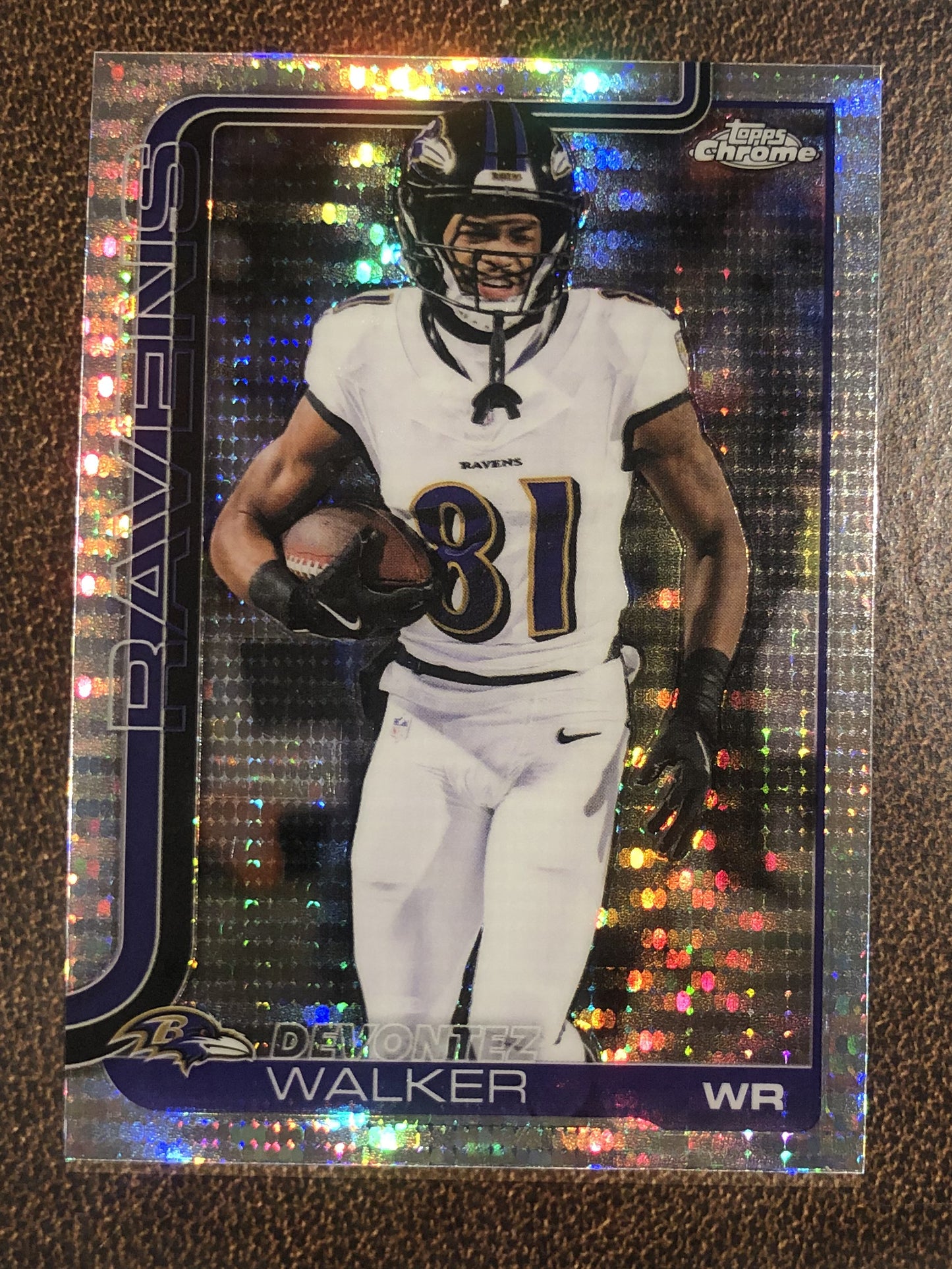 Devontez Walker - 2025 Topps Chrome - Prizm Refractor - Ravens