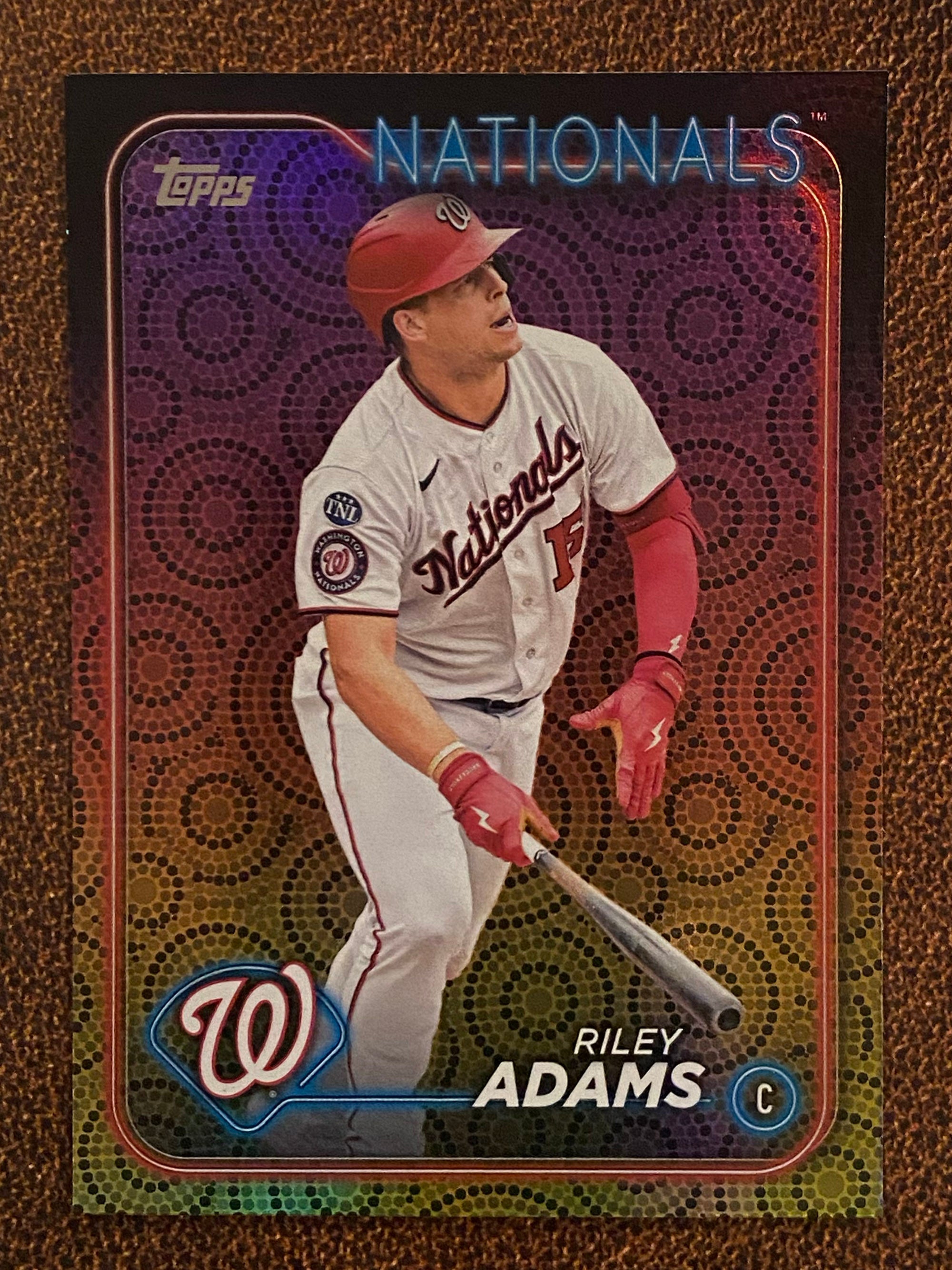 Riley Adams - 2024 Topps Series 2 - Holiday Parallel - Nationals ...