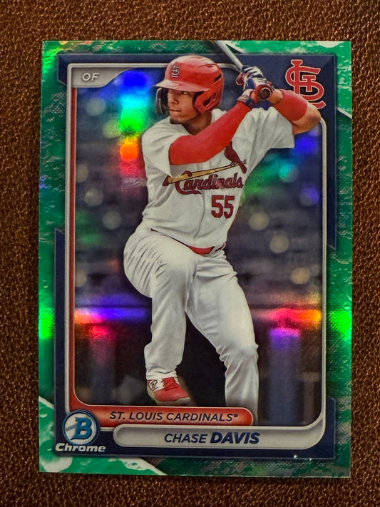 Chase Davis - 2024 Bowman - Chrome Lunar Glow - Cardinals