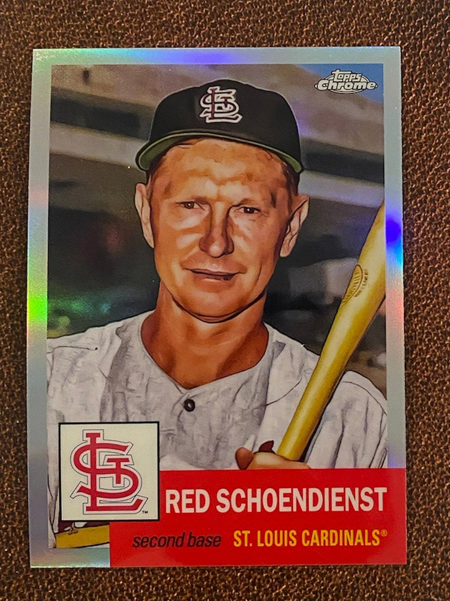 Red Schoendienst - 2022 Topps Chrome Platinum Anniversary - Refractor - Cardinals