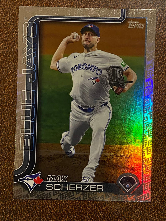 Max Scherzer - 2025 Topps Series 2 - Fanatics Exclusive Topps Foil Border - Blue Jays