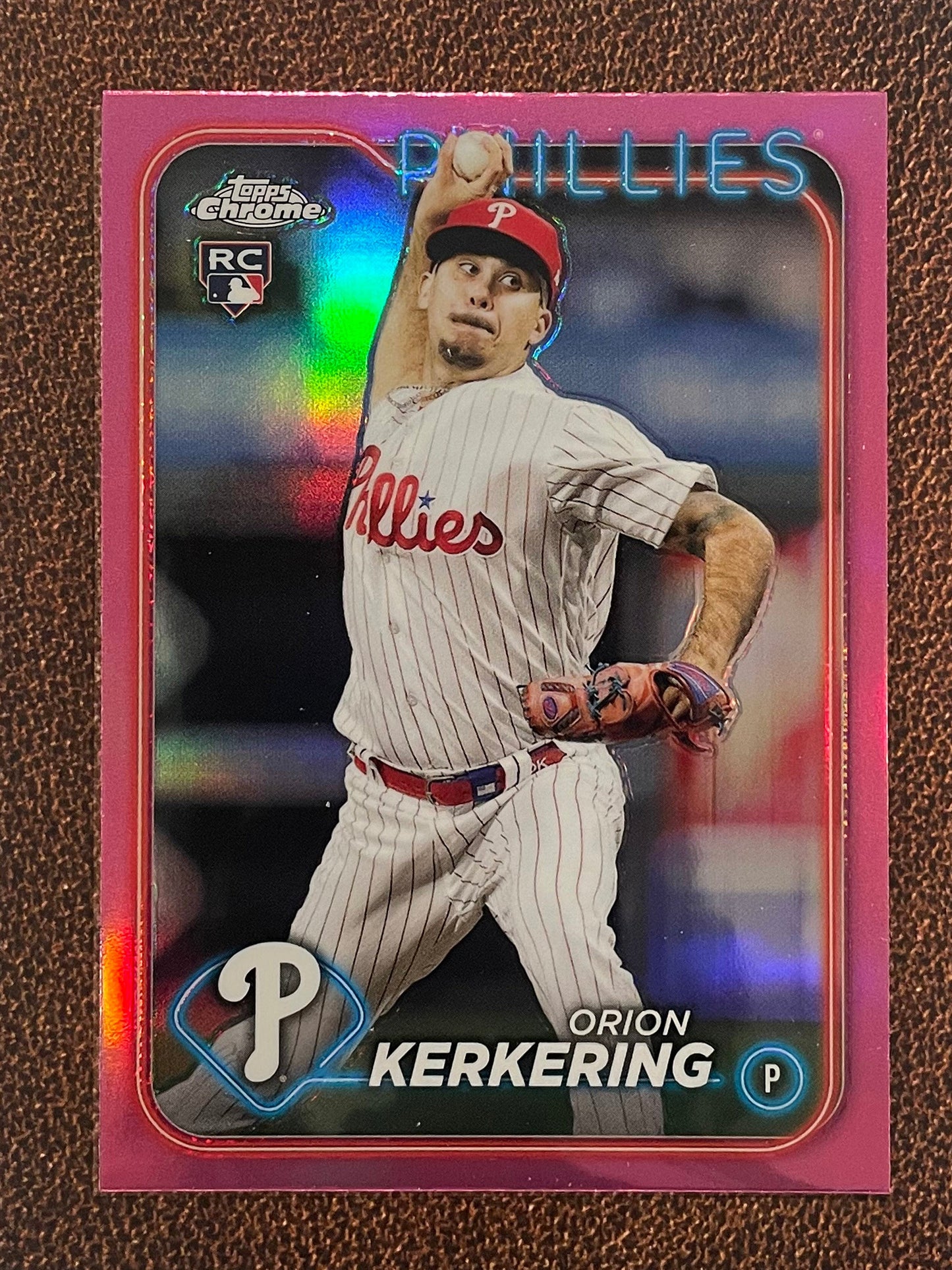 Orion Kerkering - 2024 Topps Chrome - Pink Refractor - Phillies