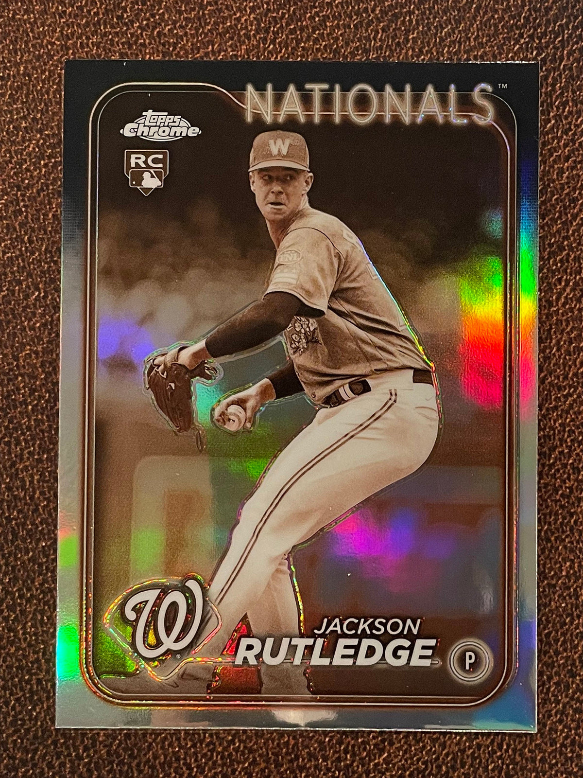 Jackson Rutledge Topps Jackson Rutledge - 2024 Topps Chrome - Sepia Refractor - Nationals ...