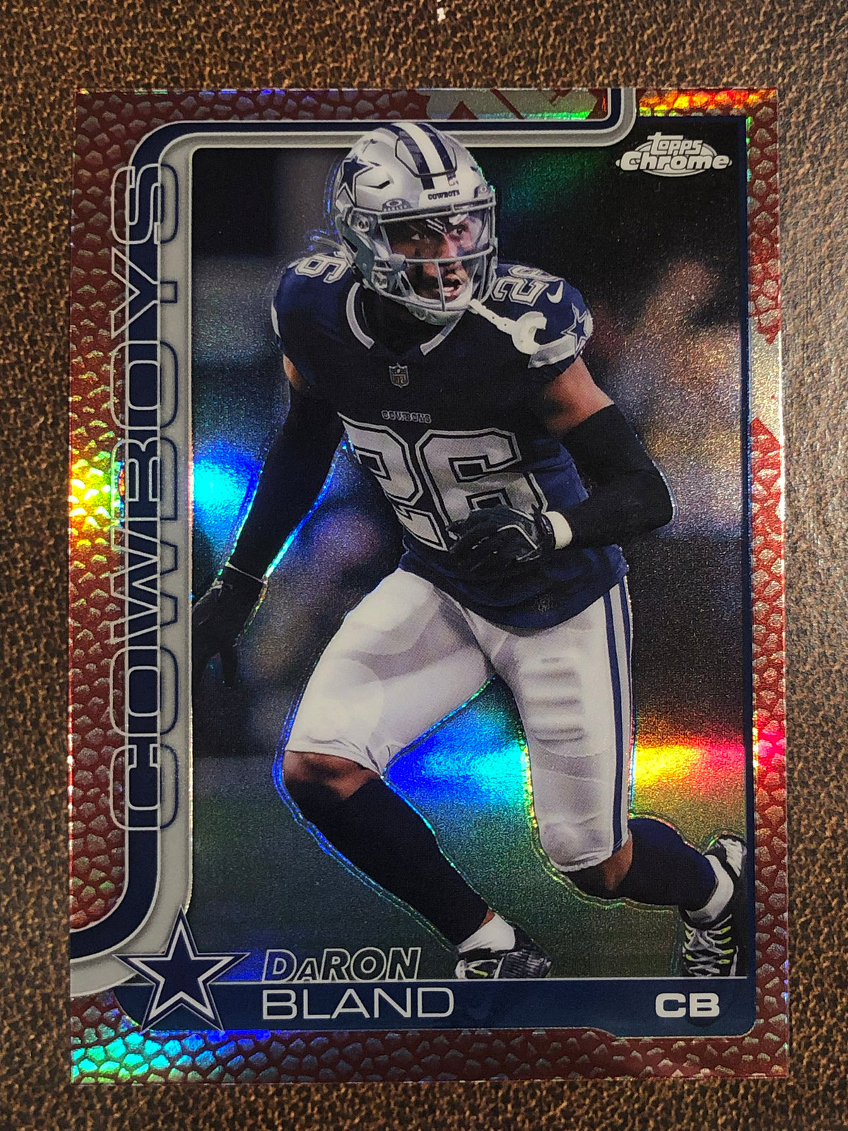DaRon Bland - 2025 Topps Chrome - Football Leather Refractor - Cowboys