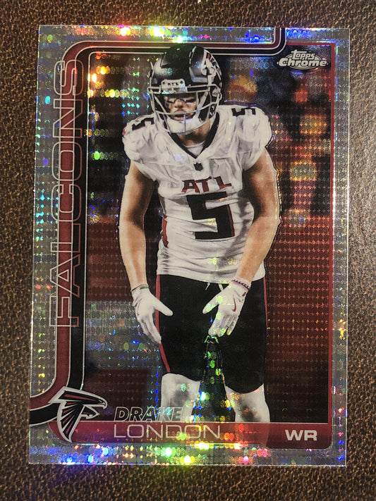 Drake London - 2025 Topps Chrome - Prizm Refractor - Falcons