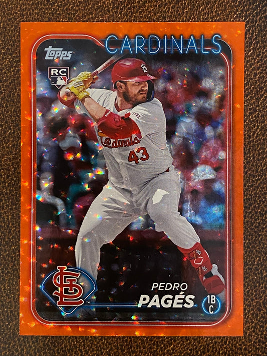 Pedro Pages - 2024 Topps Update - Orange Foil /299 - Cardinals