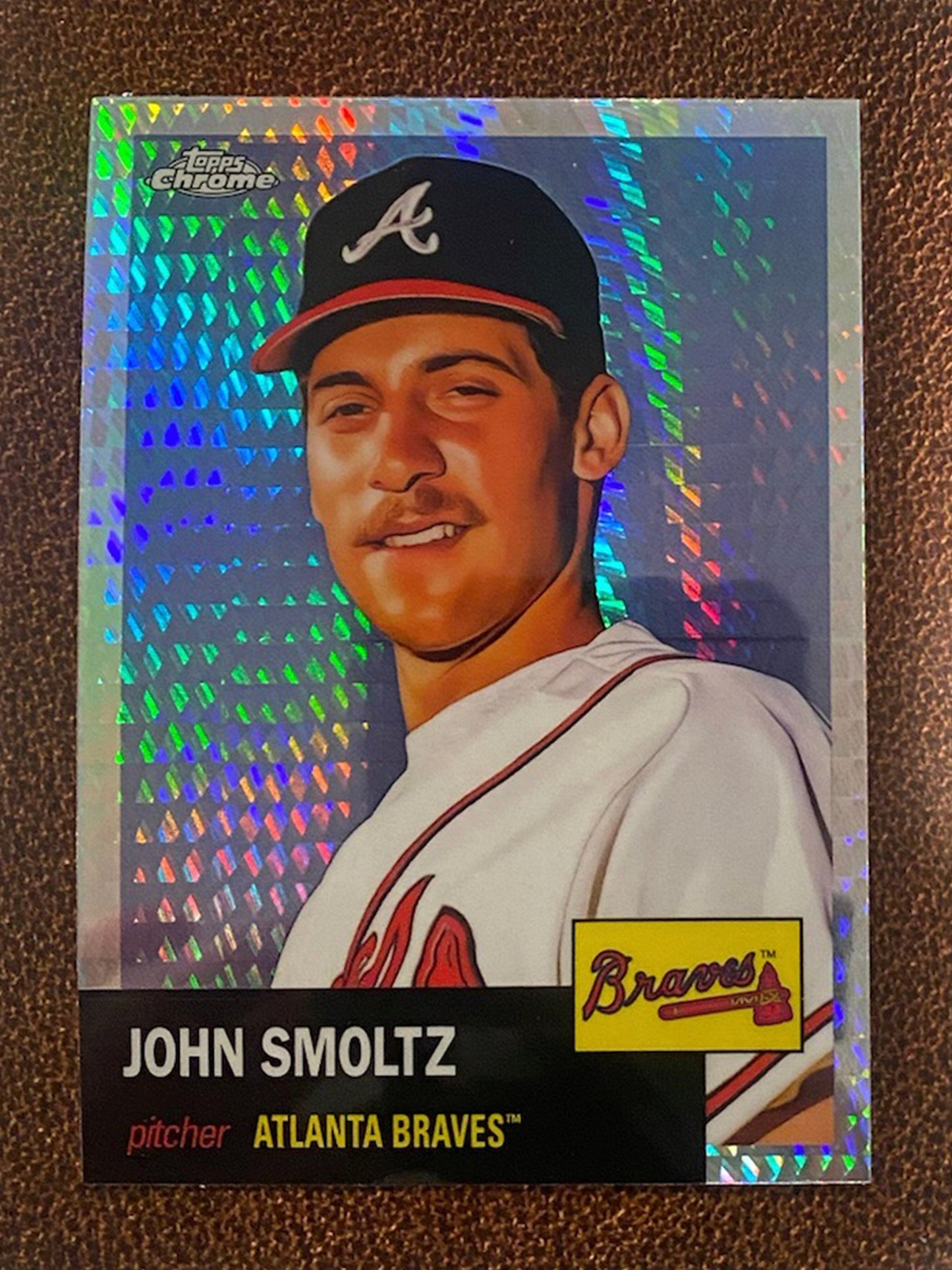 John Smoltz - 2022 Topps Chrome Platinum Anniversary - Prism Refractor - Braves