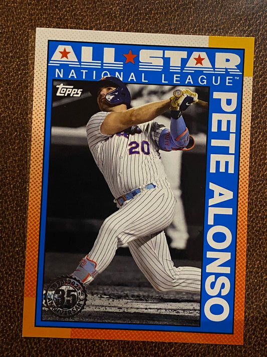Pete Alonso - 2025 Topps Series 2 - 1990 All Star Insert - Mets