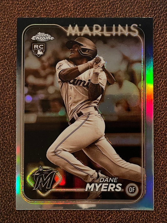 Dane Myers - 2024 Topps Chrome - Sepia Refractor - Marlins