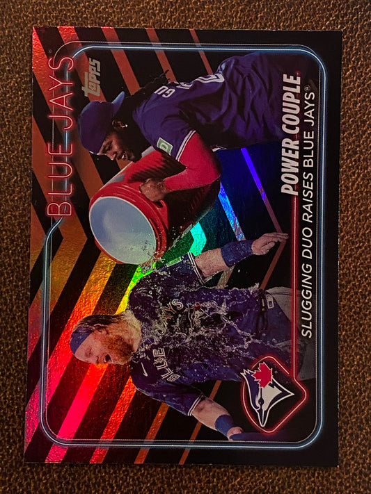 Vladimir Guerrero Jr. / Justin Turner - 2024 Topps Update - Holiday Parallel - Blue Jays