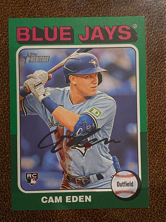 Cam Eden - 2024 Topps Heritage High Number - Green Border - Blue Jays