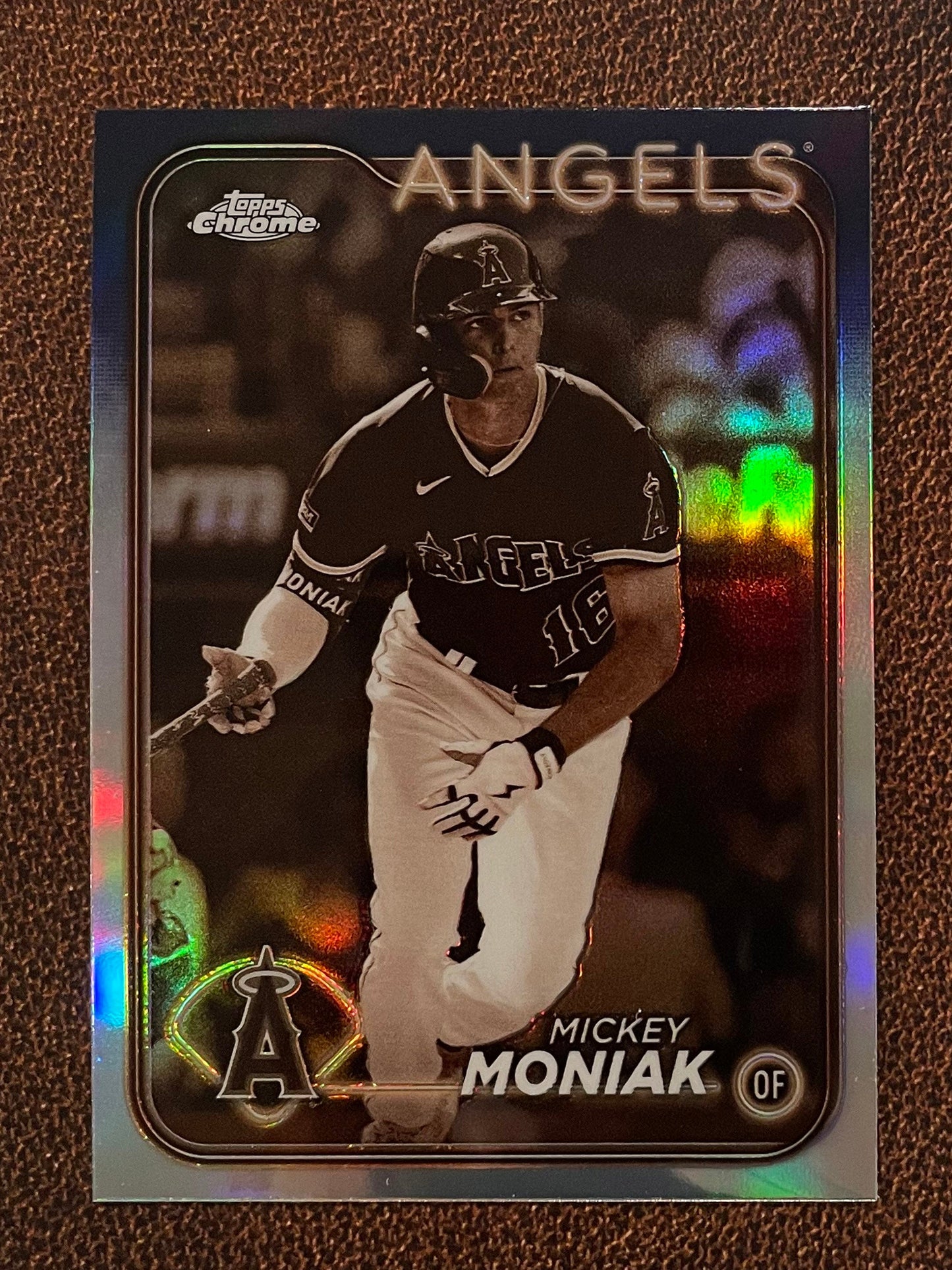 Mickey Moniak - 2024 Topps Chrome - Sepia Refractor - Angels