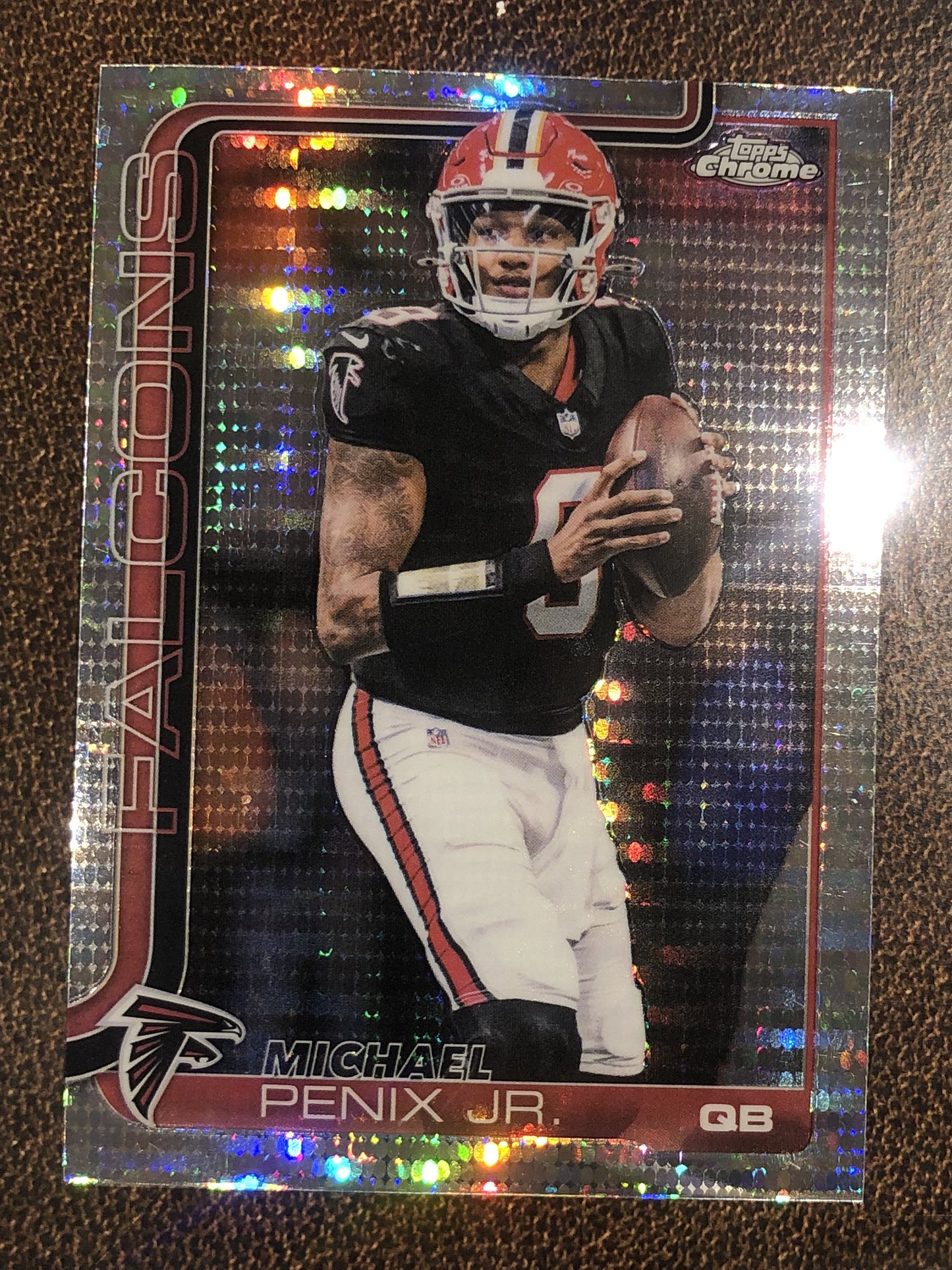 Michael Penix Jr. - 2025 Topps Chrome - Prizm Refractor - Falcons