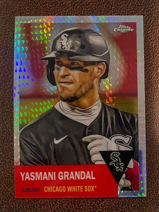 Yasmani Grandal - 2022 Topps Chrome Platinum Anniversary - Prism Refractor - White Sox