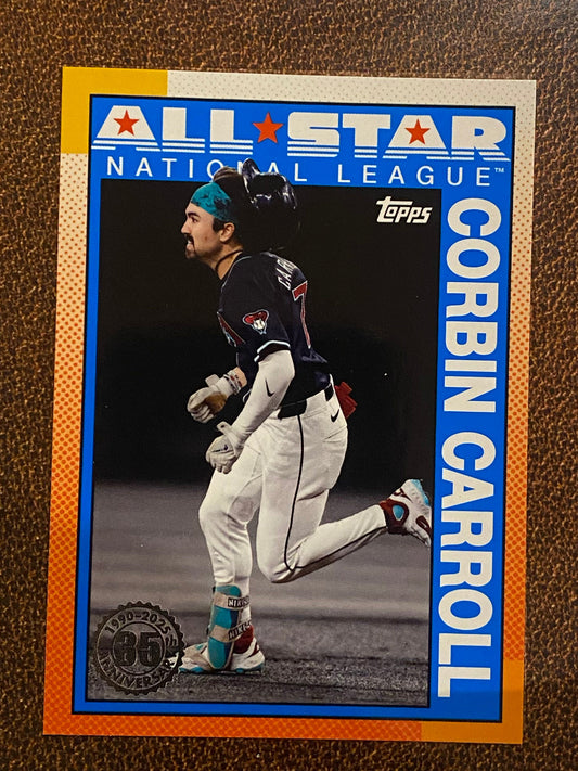 Corbin Carroll - 2025 Topps Series 2 - 1990 All Star Insert - Diamondbacks
