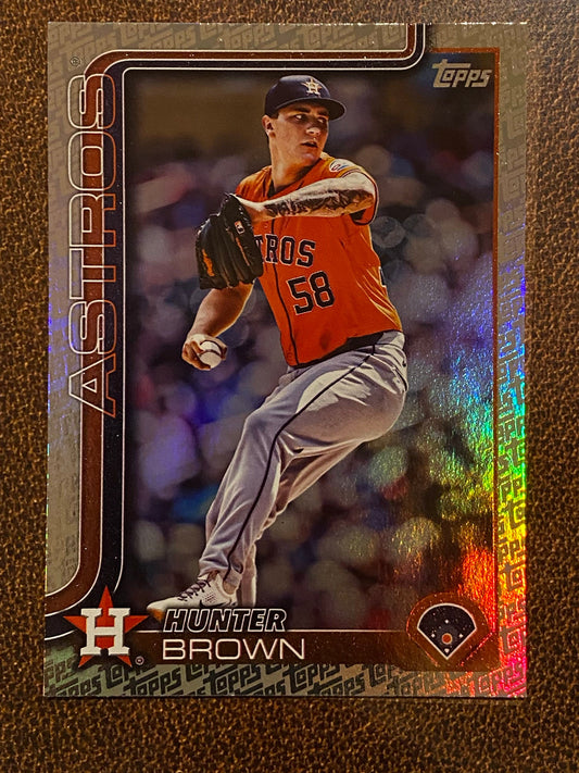 Hunter Brown - 2025 Topps Series 2 - Fanatics Exclusive Topps Foil Border - Astros