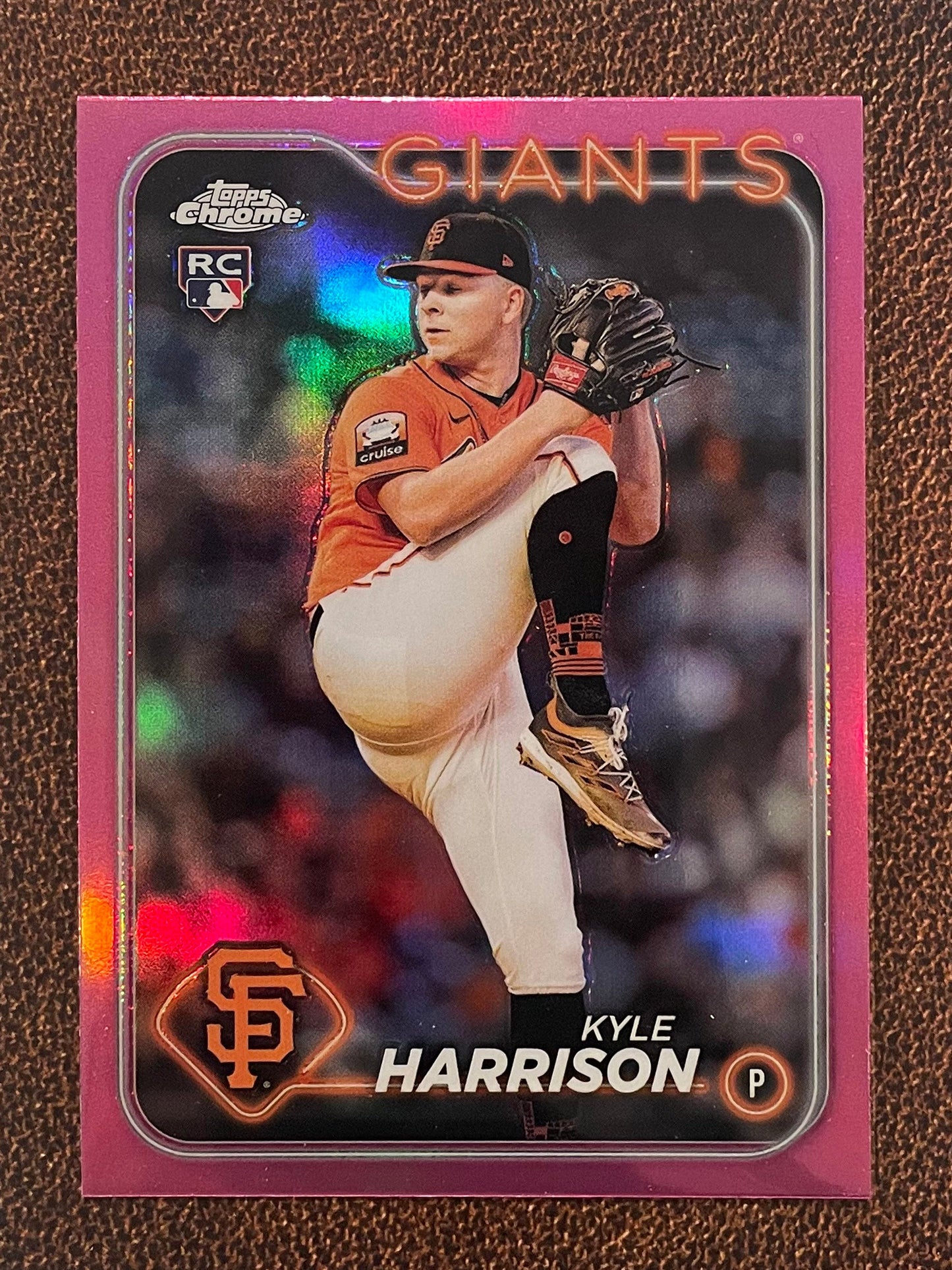 Kyle Harrison - 2024 Topps Chrome - Pink Refractor - Giants