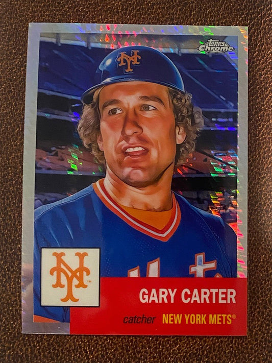 Gary Carter - 2022 Topps Chrome Platinum Anniversary - Prism Refractor - Mets