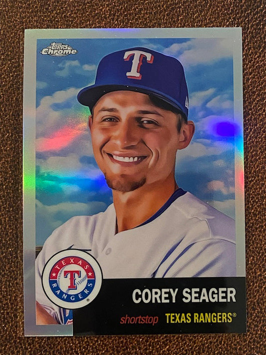 Corey Seager - 2022 Topps Chrome Platinum Anniversary - Refractor - Rangers