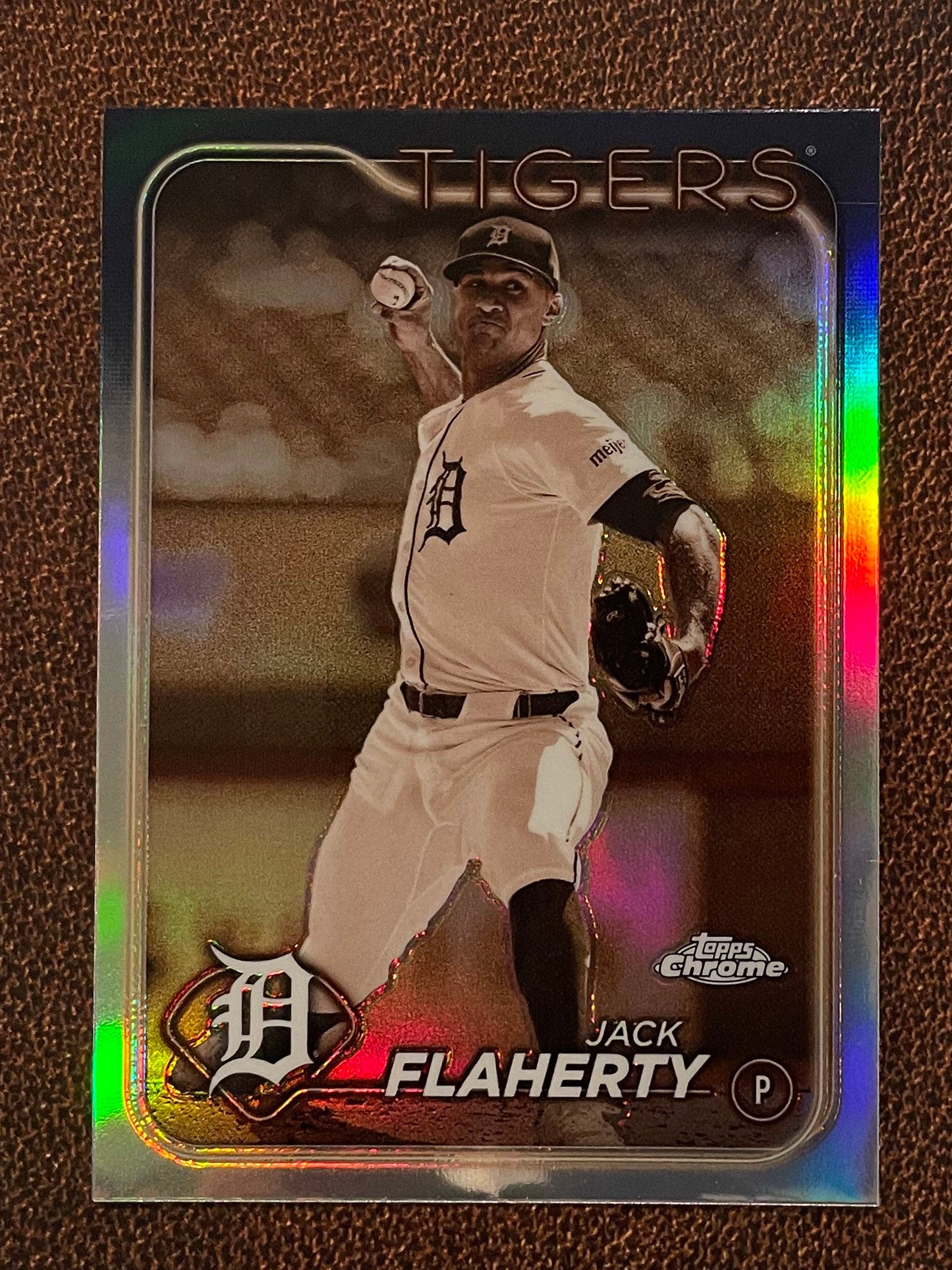 Jack Flaherty - 2024 Topps Chrome - Sepia Refractor - Tigers